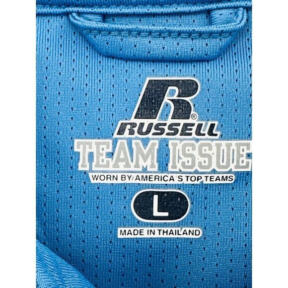 Russell Athletic Team Issue Carolina Blue Polo Mens Large "Dales Sporting Goods" - Picture 9 of 12